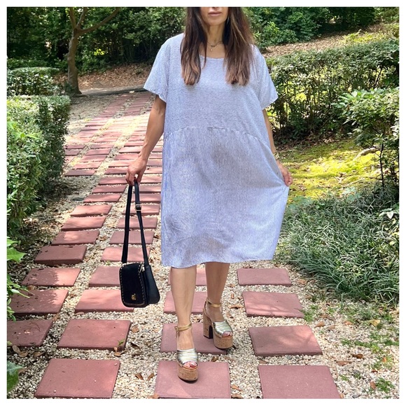 44 MADE IN ITALY CHIC STRIPED DRESS - Picture 5 of 5